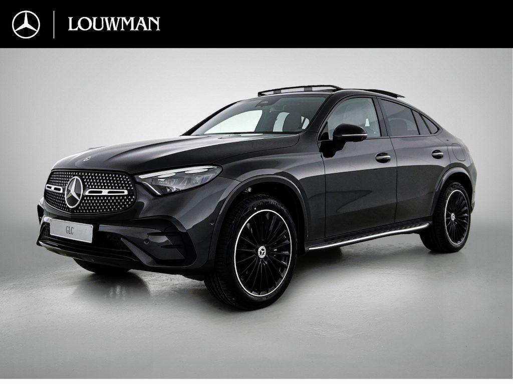 Mercedes-Benz GLC Coupe 300e 4MATIC Business Solution AMG | Premium Plus | Adaptieve Cruise control | Trekhaak | Treeplanken | Nightpakket |