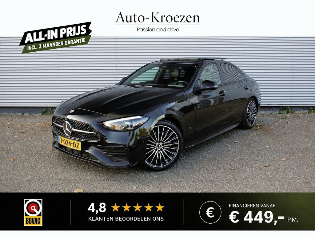 Mercedes-Benz C-klasse 180 ///AMG Pakket | Pano | Led | Burmester | Incl BTW