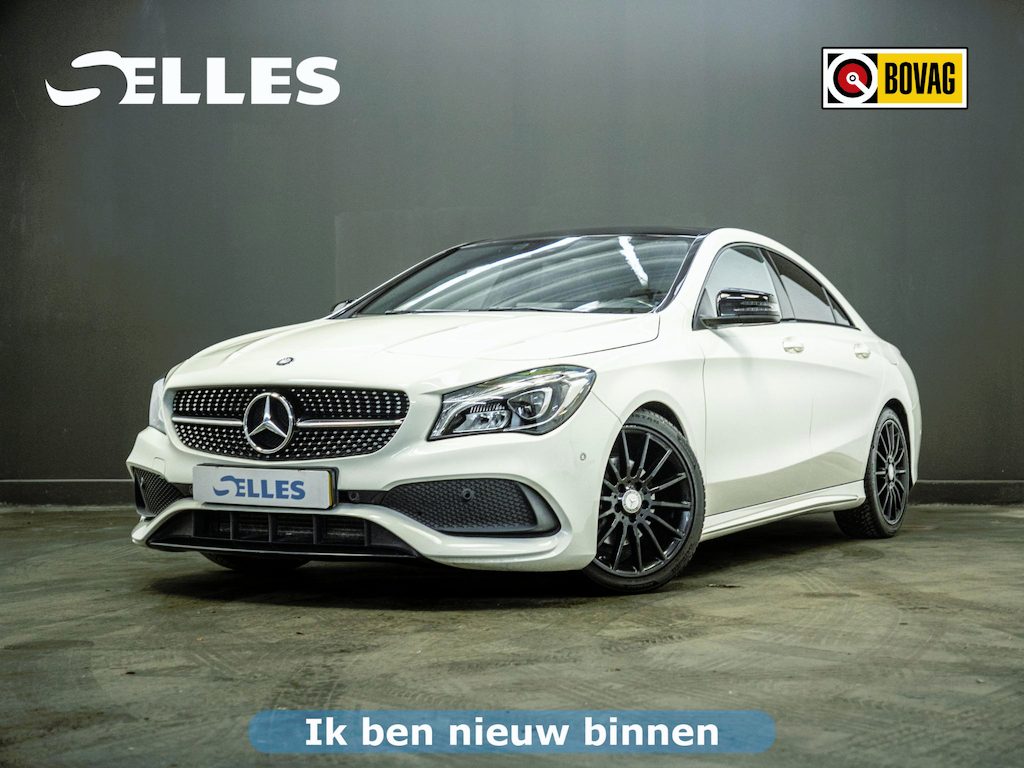 Mercedes-Benz CLA 180 AMG Night Edition Plus | Automaat | Airco | Sportstoelen | Stoelverwarming | Panorama dak | Bluetooth |
