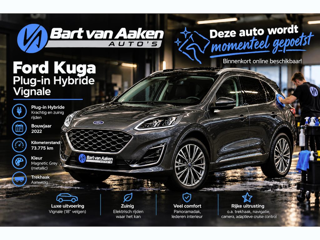 Ford Kuga 2.5 PHEV Vignale 225pk Panoramadak Trekhaak Keyless
