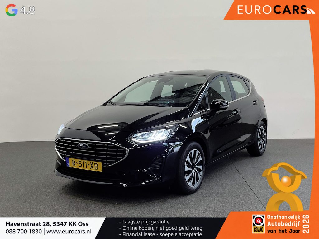 Ford Fiesta 1.0 EcoBoost 125pk Hybrid Titanium Navigatie Apple Carplay Android Auto Parkeersensoren achter Full LED Cruise Control Climate Control