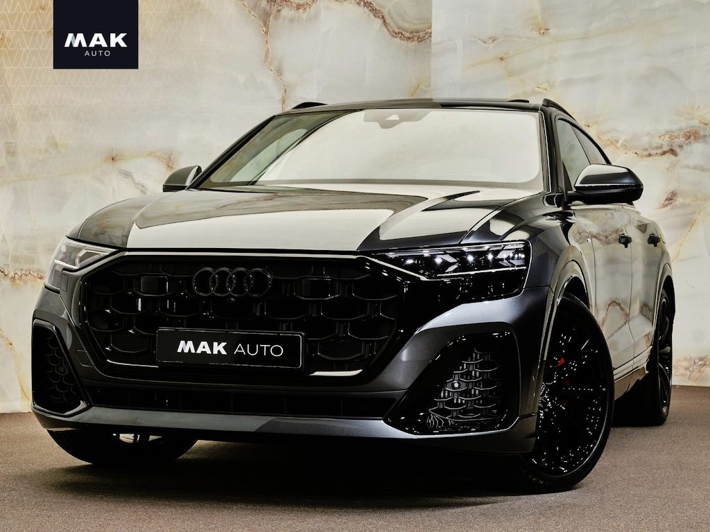 Audi Q8 55 TFSI e Quattro Pro Line S , pano, B&O, 4W-best., OLED, luchtv., tr.haak, S sportstoelen, Laserlicht, HUD, 23", keyless
