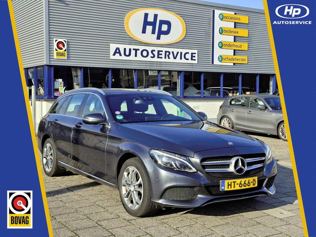 Mercedes-Benz C-klasse Estate 350 e Lease Edition PHEV/100% onderhouden/Burmester Audio/Camera/Lederen Interieur/Luchtvering/Full LED/Elek.Achterklep