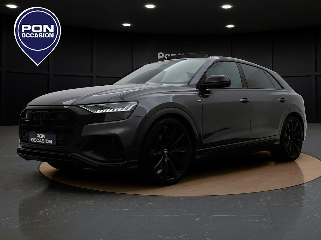 Audi Q8 60 TFSI e quattro Pro Line S Competition | Pano dak | Luchtvering | Leder | Trekhaak | B&O | Stoelverwarming/-ventilatie | 360 Camera |