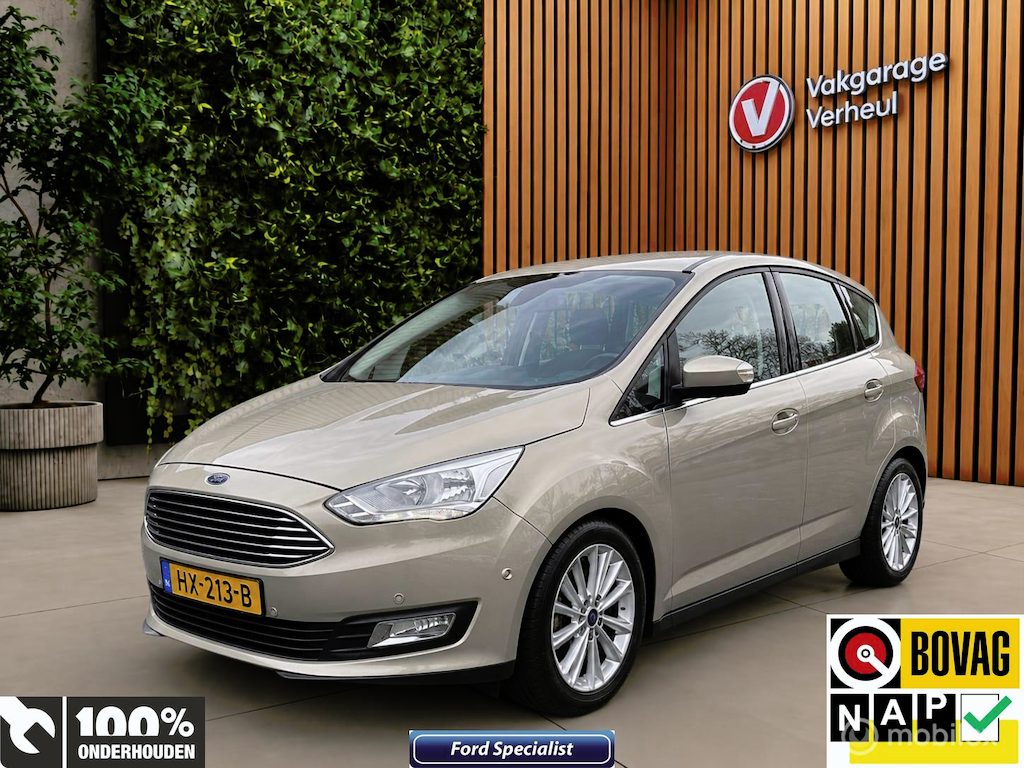 Ford C-Max 1.0 Titanium 125Pk ✅Navi ✅Boekjes ✅Nap
