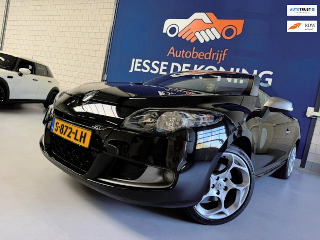 Renault Megane Coupé-Cabriolet 2.0 TCE GT / bj.2012 / kleur: zwart / leder / sportvelgen/etc/ NAP met 88022 km. / APK tot 10/2027.