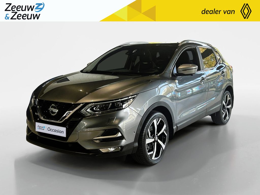 Nissan Qashqai 1.3 DIG-T Tekna + | Automaat | 360grd camera | 1500kg trekgewicht | Nappa lederen bekleding | Stoel geheugen | Bi-led verlichting | Stoelverwarming | Apple carplay | Bose audio |