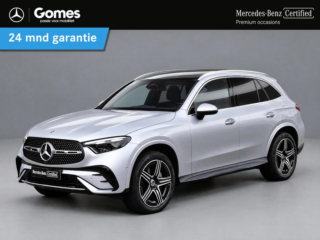 Mercedes-Benz GLC 300e 4MATIC AMG Line | Panoramadak | 360° Camera | Memory Pakket | Head-up Display | Leder Zwart | Stoelverwarming | Sfeerverlichting | Dodehoekassistentie | DIGITAL LIGHT | Privacy Glas Achter | Keyless-GO | Elektrisch Bedienbare Achterklep