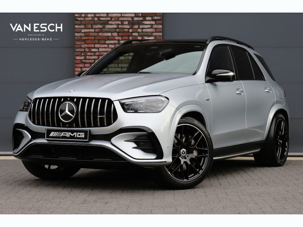 Mercedes-Benz GLE AMG 53 Hybrid 4MATIC+ Premium | Luchtvering | Trekhaak | HUD | Vlakkenverwarming | Zonnerollo's | Panoramadak | Burmester | Surround Camera | Keyless Go |