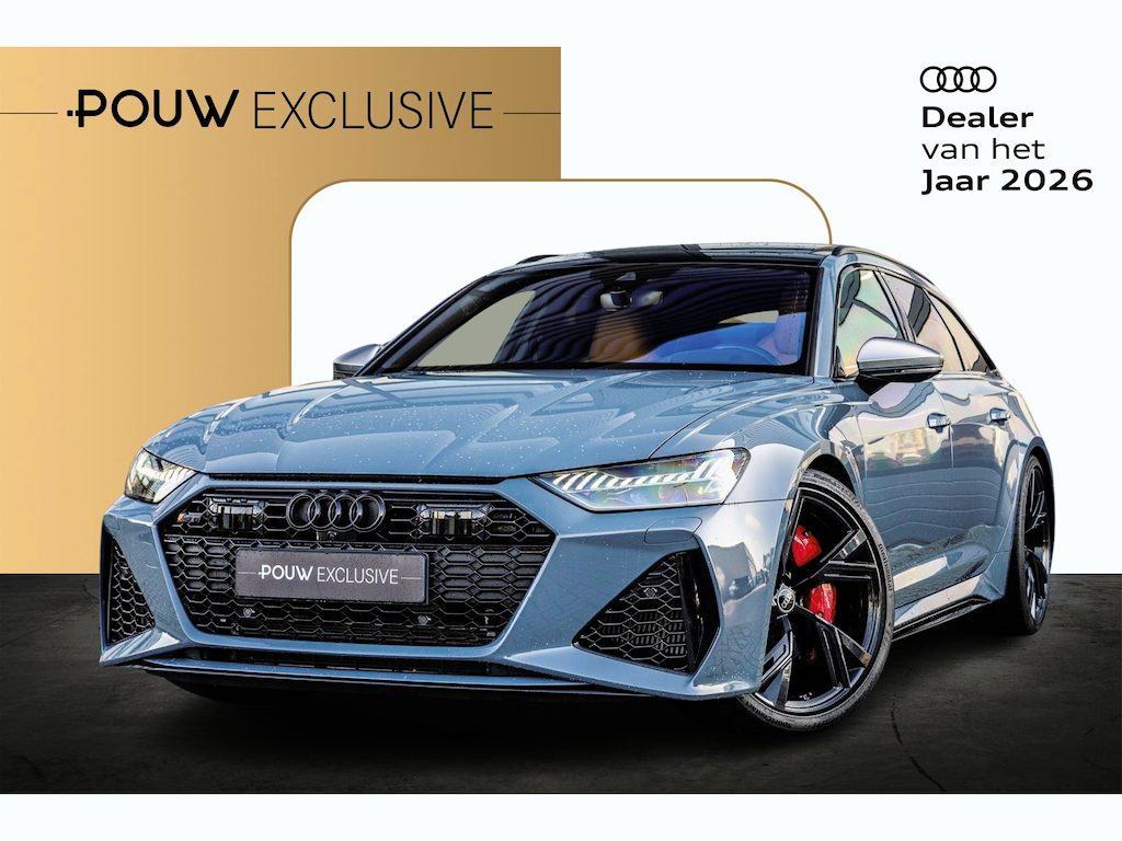 Audi RS6 Avant 4.0 TFSI 600pk quattro | Dynamic Plus | Vierwielbesturing | Exclusive kleur | Softclose | B&O Audio | Panoramadak | HUD | Keramisch