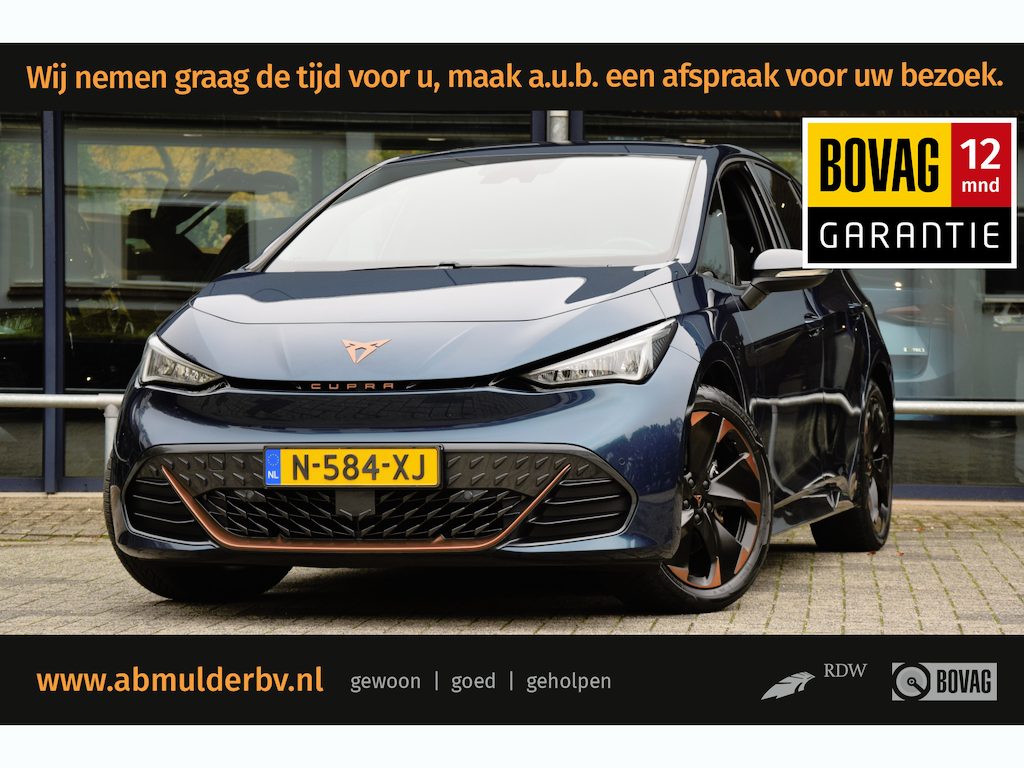 CUPRA Born Adrenaline One 62 kWh EV | Org. NL | BOVAG Garantie | SOH 91,72% | Apple Carplay/Android Auto | interieurklimaat vooraf instelbaar | Adaptive Cruise Control |