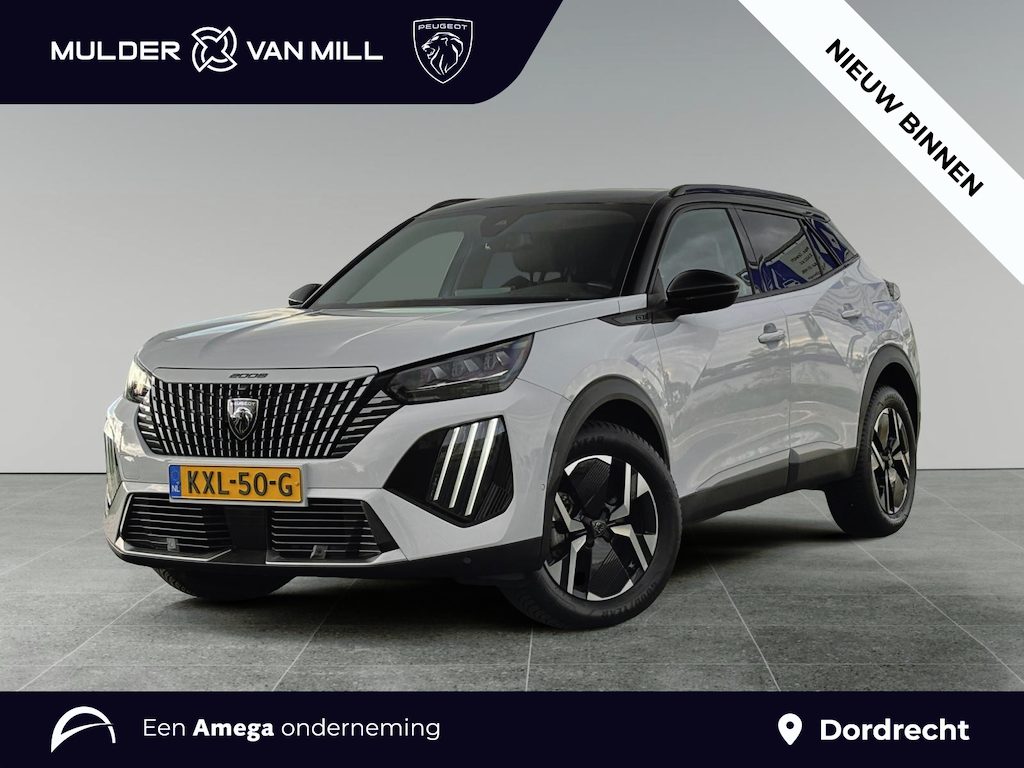 Peugeot 2008 GT 1.2 Hybrid 145pk e-DCS6 | ADAPTIVE CRUISE | GRIPCONTROL | 360° CAMERA | NAVI | KEYLESS ENTRY | DODEHOEKBEW. | APPLE CARPLAY / ANDROID AUTO | LEDER/STOF