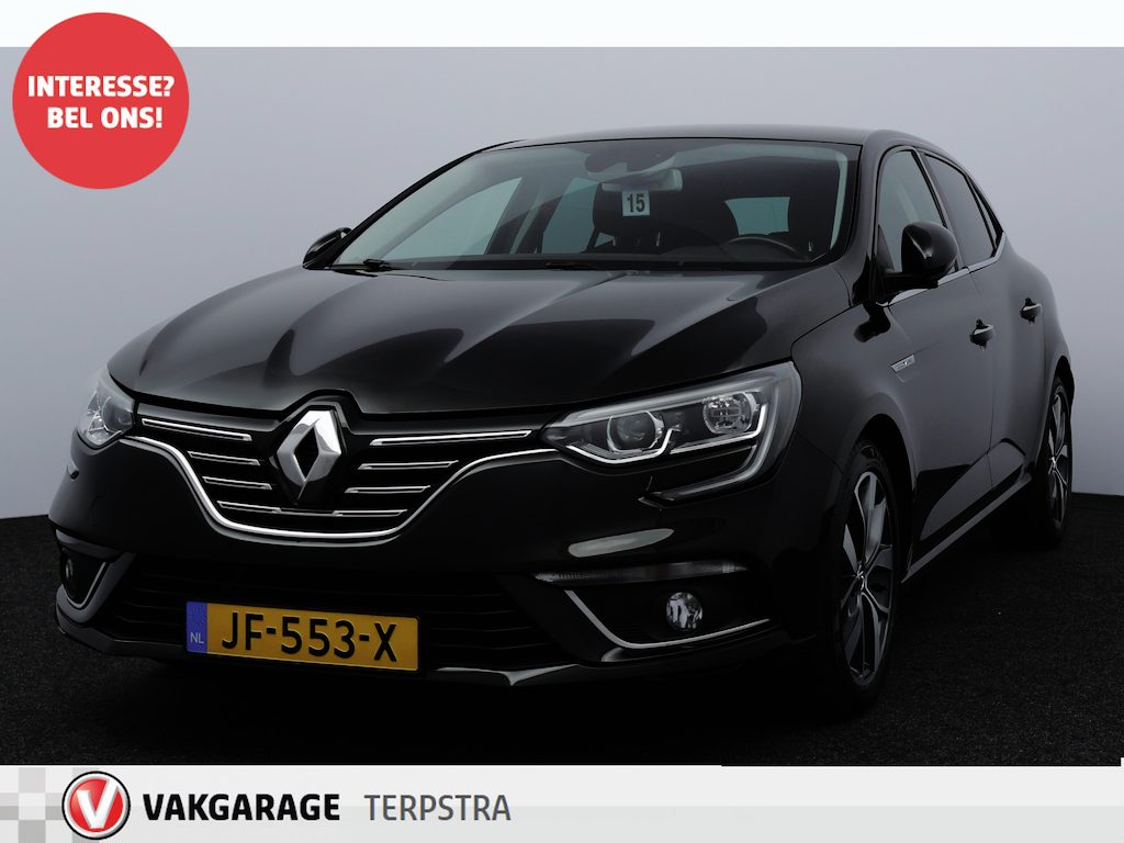 Renault Megane 1.2 TCe Bose/ DEALER ONDERHOUDEN!/ Keyless/ 17'' LMV/ Lane-Assist./ Grootlicht Assist./ Half-Leder/ BOSE/ Massage-Stoel/ Navi/ Clima/ Cruise/ Elek. pakket/ Isofix/ Bluetooth/ Multi. LEDER. Stuur/ PDC/ Extr
