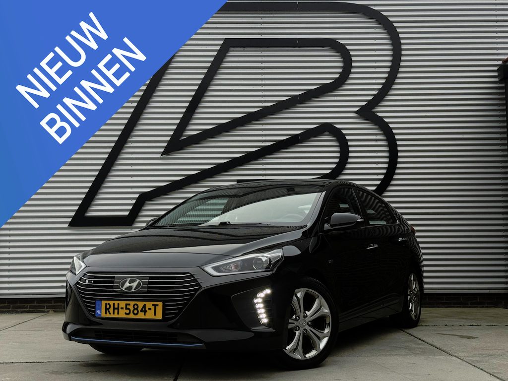 Hyundai Ioniq 1.6 GDi Premium 2e Eigenaar|Navi|Schuifdak|Camera|Leder|Clima|Cruise|Stoel+Stuur Verwarming|N.A.P|Nieuwe APK bij Aflevering