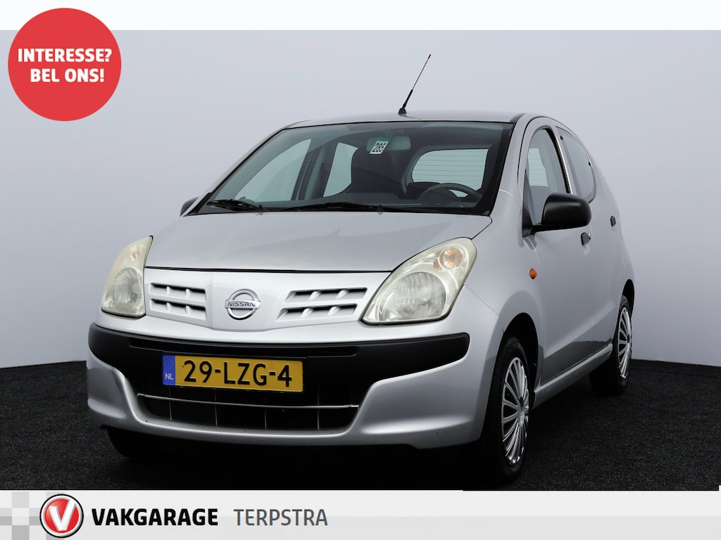 Nissan Pixo 1.0 Visia/ TREKHAAK!/ 5-Drs/ Stuurbekr./ Bumpers in kleur/ Isofix/ Radio-CD-AUX/ Getint glas.