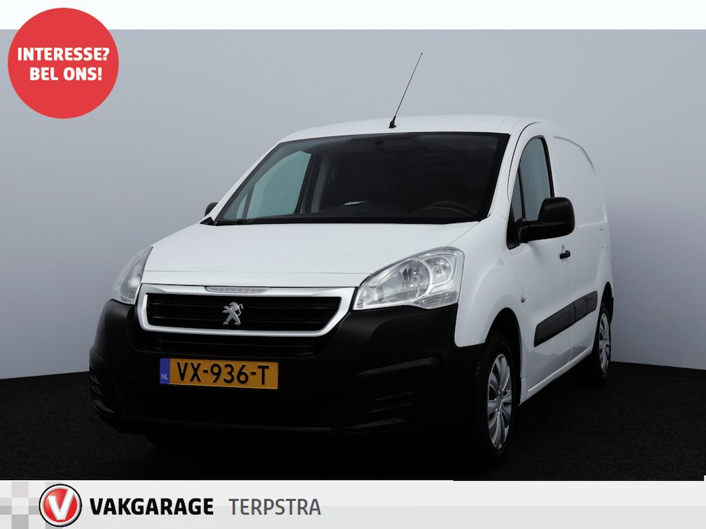 Peugeot Partner 122 1.6 BlueHDi 100 L1 XR S&S/ Zij-Schuifdeur Rechts/ 100pk!/ Airco/ Cruise/ Elek. pakket/ Bluetooth/ Armsteun/ AUX & USB/ PDC/ Getint glas.