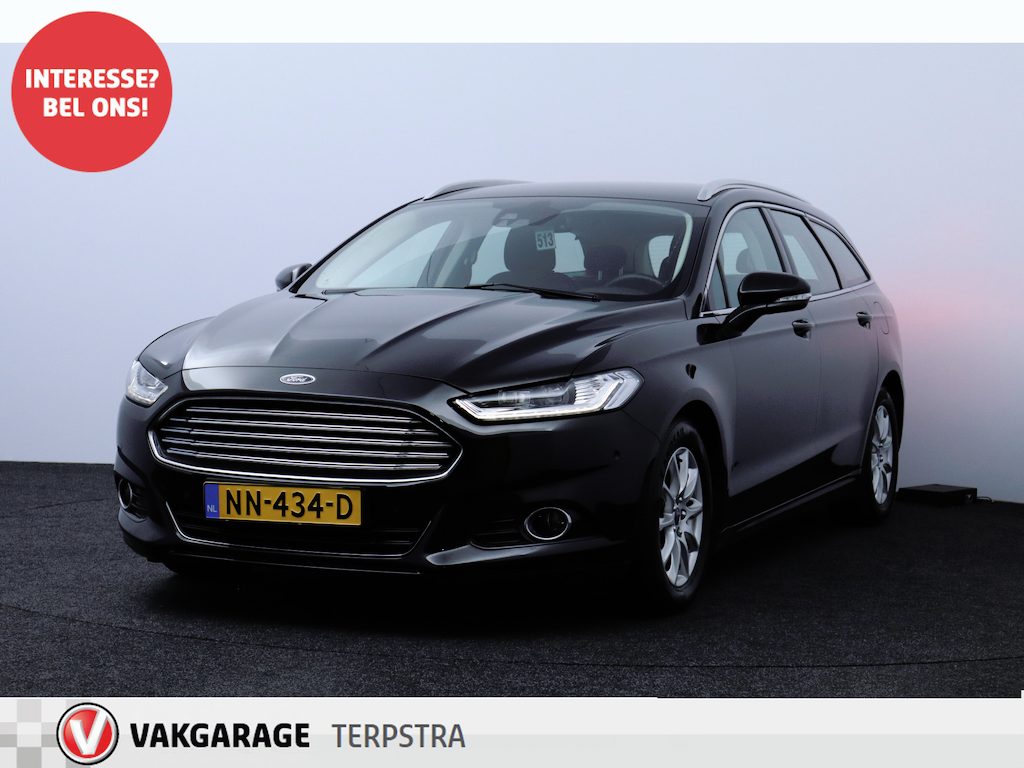 Ford Mondeo Wagon 1.5 TDCi Titanium/ LED Koplampen/ Voorruitverw./ Keyless/ Dode-Hoek DET./ PDC V+A/ Android-Auto/ PDC V+A/ Lane-Assist./ Grootlicht Assist./ 16'' LMV/ Chroom.