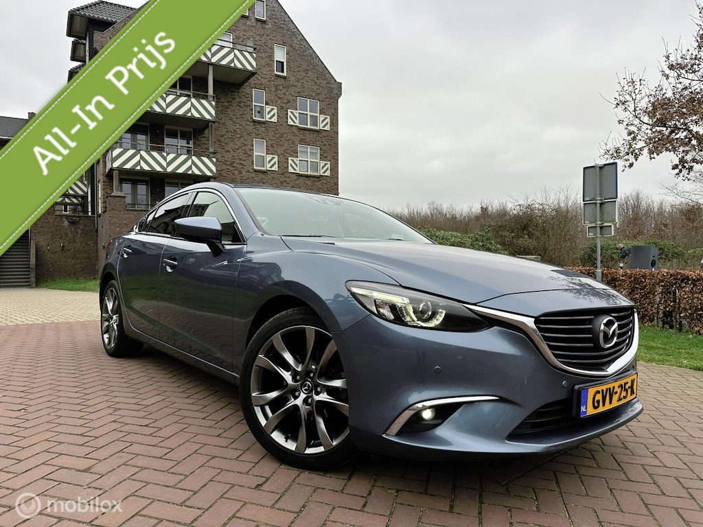 Mazda 6 2.5 SkyActiv-G 192 GT-M Trekhaak Leder LED Navi✅