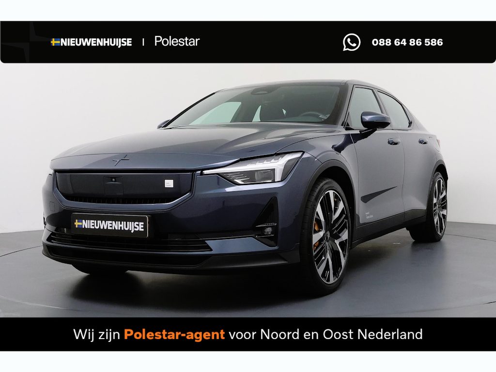 Polestar 2 Long Range Dual Motor Performance Plus 82 kWh | Trekhaak | Warmtepomp | Panoramadak | 360 Graden Camera | Keyless Entry | Elektrische Achterklep | Stoelverwarming voor en achter | Lichtmetalen Velgen 20 inch | Cruise Control Adaptief | BLIS | Google Navigatie | Apple Carplay | Android Auto