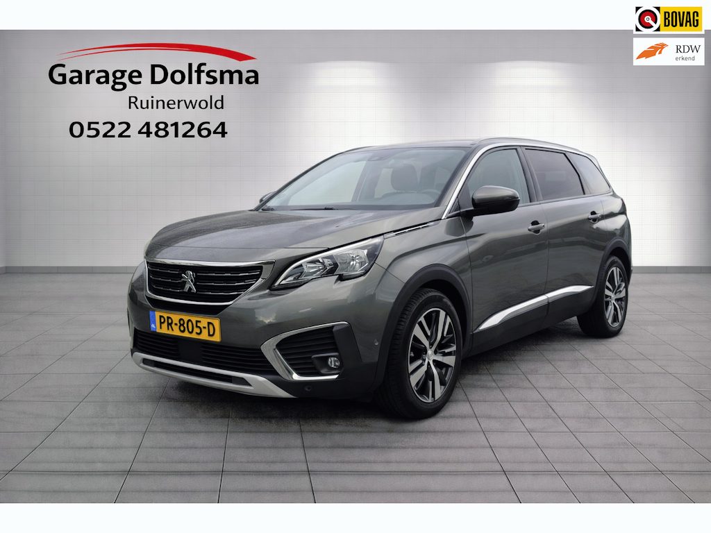 Peugeot 5008 1.2 PureTech Allure-Camera-7 Pers-NL auto-18"-1/2 leer-