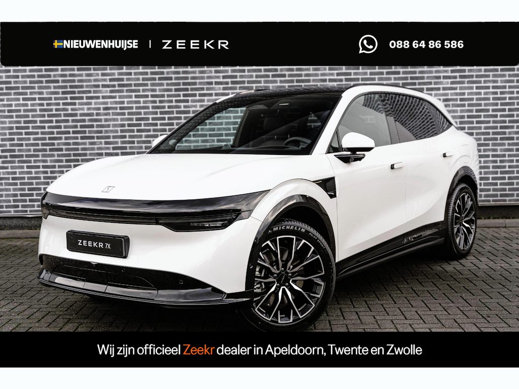 Zeekr 7X Long Range RWD 100 kWh | 615 km Actieradius | Head-up Display | Stoel en Stuur Verwarming | Lederen Bekleding | 20" Lichtmetalen Velgen | Zeekr Sound System | 360 Graden Camera | Panoramadak