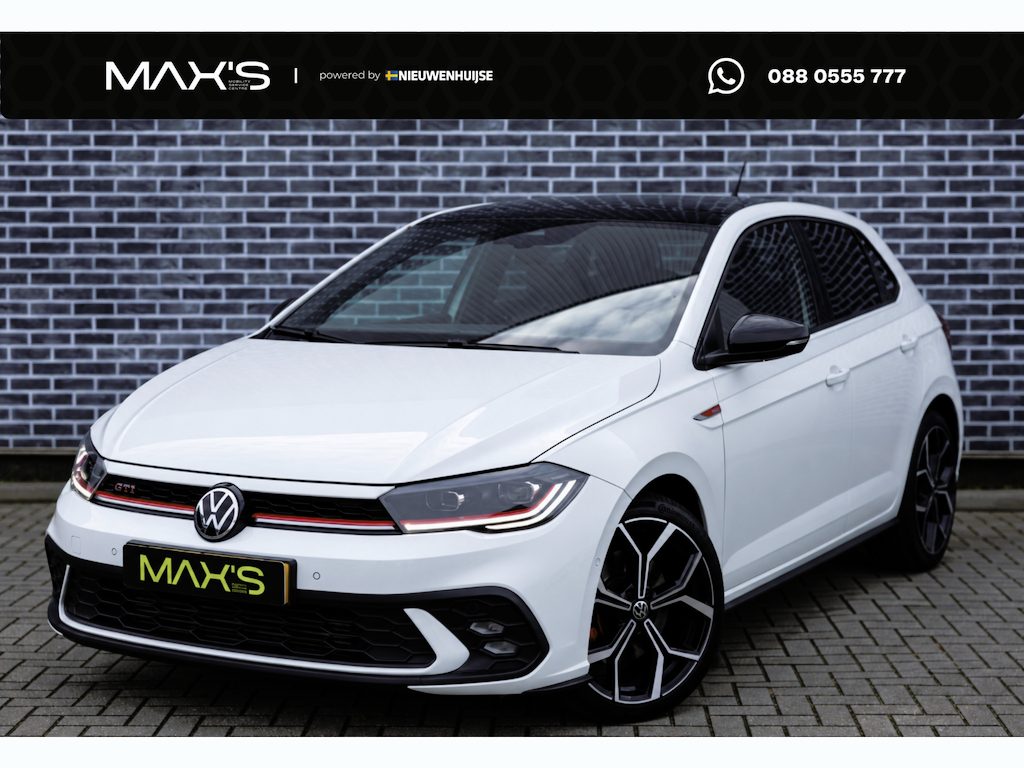Volkswagen Polo 2.0 TSI GTI | Panoramadak | Matrix iQ.Light | Beats Audio | Achteruitrijcamera | ArtVelours | Lichtmetalen Velgen 18 inch | Keyless Entry | Discover Pro Navigatie | Apple Carplay | Android Auto
