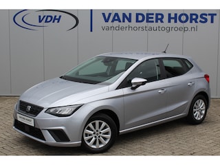 Seat Ibiza 1.0-96pk TSI Style. NIEUWSTE MODEL. In nieuwstaat ! Volautm. airco, camera, elektr ramen v+a, LED verlichting, stoelverwarming, metallic lak, Isofix, LM wielen, Apple Carplay / Android auto etc.