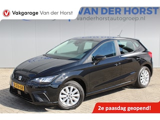 Seat Ibiza 1.0-96pk TSI Style. NIEUWSTE MODEL In nieuwstaat ! Volautm. airco, camera, elektr. ramen v+a, LED verlichting, stoelverwarming, metallic lak, Isofix, LM wielen, Apple Carplay / Android auto etc.
