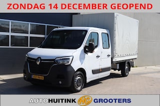 Renault Master 2.3 DCI145 pk Pick Up Dub Cabine met huifopbouw