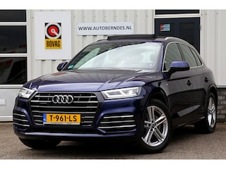 Audi Q5 55 TFSI e 367PK Plug in S-Line Quattro Competition*Perfect Audi Onderh.*BTW*1ste Eig!*Luchtvering/Panodak/Head-Up/Elek. Trekhaak/Keyless Entry+Go/S-Line Sportstoelen/Stoelverw./LED/DAB/19 inch LM*