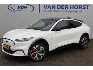 Ford Mustang Mach-E 75kWh/269pk AWD Premium AUTOMAAT volledig ELEKTRISCH ! Fabrieksgarantie t/m 01-03-2027 ! Vierwielaandr., stoel-, stuur- en voorraamverwarming, technologie pakket II, panoramadak, navigatie, telefoonvoorb., winterpakket, parelmoer wit metallic, etc etc