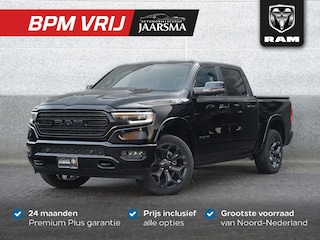 Dodge Ram 1500 5.7 V8 4x4 Crew Cab Limited Night | Multifunctional Tailgate | Digitaal Cluster |Luchtvering |Head-up Display |Rijklaarprijs | STOCK Clearance! Gratis LPG en Cover