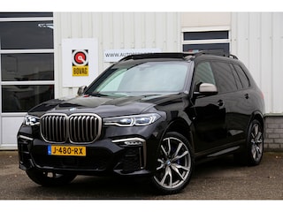 BMW X7 M50d 400PK High Executive 7P.*Incl. BTW*Perfect BMW Onderh.*Luchtvering/Pano/Laser/Copilot/Indiv. Comfort Stoelen/HUD/H&K/Softclose/360/Sfeer/Keyless Entry+Go/DAB/Elek. Klep/Memorie/Dodehoek/PDC V+A/22 inch LM/VOL*