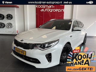 Kia Optima Sportswagon 2.0 T-GDi GT ,Panoramisch schuifdak ,245PK! ,360° en achteruitrij camera ,Harman Kardon Premium audio ,Trekhaak afneembare kogel,Full option