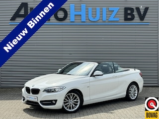 BMW 2-serie Cabrio 218i Executive Sport Line Leer Navigatie PDC Xenon Climate Control Stuurverwarming Stoelverwarming