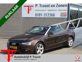 Audi A5 Cabriolet 2.0 TFSI Pro Line S 2x S-line Automaat/Navigatie/Camera/Cruise control/Climate control/Stoel & spiegel verwarming/Windscherm/Leder/Parkeersensoren/Licht metaal/Mistlampen/Perfect onderhouden