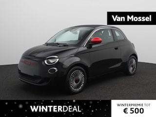 Fiat 500 Cabrio RED 24 kWh | Cabrio | 16" Lichtmetalen Velgen | Parkeersensoren |