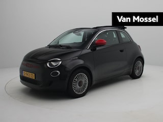 Fiat 500 Cabrio RED 24 kWh | Cabrio | 16" Lichtmetalen Velgen | Parkeersensoren |