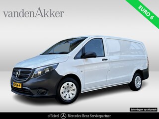 Mercedes-Benz Vito 110 CDI L2 Lang // Trekhaak // Airco // Achterklep // 12 mnd Garantie // Bank // Radio // CV // Betimmering // Wieldoppen