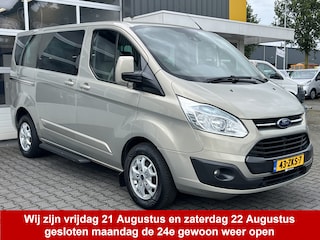 Ford Transit Custom 8-persoons 300 2.2 TDCI 155 PK L1H1 Titanium BTW vrij Leder Camera PDC Stoelverwarming Navigatie Cruise control Airco EURO 5 Kombi Combi Passenger Tourer Groepsvervoer Personenbus Taxi