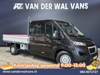 Peugeot Boxer 2.2 Blue HDi 140 pk Pick up 7 Persoons Dubbele cabine open laadbak Euro6 Airco | 7-Zits | 3000kg trekvermogen