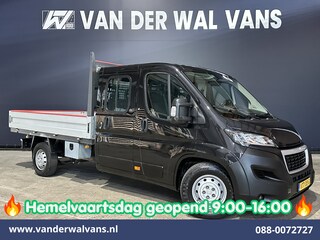 Peugeot Boxer 2.2 Blue HDi 140 pk Pick up 7 Persoons Dubbele cabine open laadbak Euro6 Airco | 7-Zits | 3000kg trekvermogen