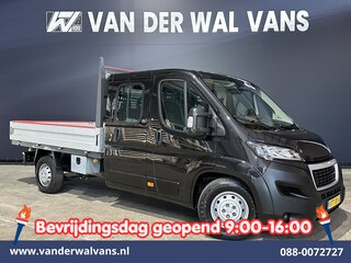Peugeot Boxer 2.2 Blue HDi 140 pk Pick up 7 Persoons Dubbele cabine open laadbak Euro6 Airco | 7-Zits | 3000kg trekvermogen