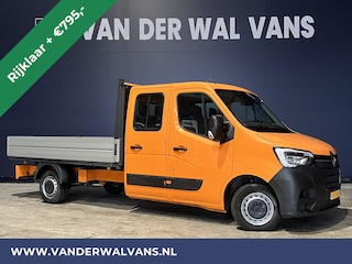 Renault Master 2.3 dCi Pick up Open laadbak Dubbele cabine Euro6 Airco | 7 Zitplaatsen Trekhaak 2500KG, Bluetooth-telefoonvoorbereiding