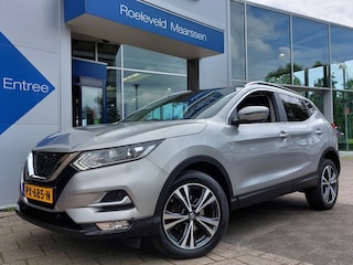 Nissan Qashqai 1.2 DIG-T 116pk N-Connecta Design-Pack | Origineel NL | Navi | Clima | Cruise | Keyless Entry | Panoramadak | Pdc V+A+360 Camera | Rijstrook+Licht+Regensensor | Privacy Glass | 18''lm