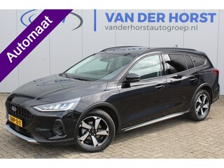 Ford Focus Wagon 1.0-155pk EcoBoost Mild-Hybrid Active AUTOMAAT ! Trekgewicht 1.500kg ! Slechts 8.100km ! Ruim €. 9.000,- beneden de nieuwprijs ! Volautm. airco dual, navigatie, telefoonvoorb., adaptive cruise control, LED verlichting, metallic lak, camera, front-, lane- en side assist, LM wielen, Isofix etc.