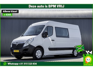 Opel Movano 2.3 CDTI BiTurbo L2H2 | Euro 6 | 146 PK | 7-Persoons | Cruise | Airco | DC