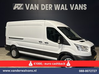 Ford Transit 2.0 TDCI 130pk L3H2 Euro6 # Airco | Navigatie | Stoelverwarming | Camera | Apple Carplay | Android Auto LED, cruisecontrol, parkeersensoren, verwarmde voorruit, 2500kg trekvermogen
