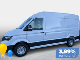 Volkswagen Crafter Bedrijfswagens L3H3 Trendline 103kW 140pk 3T GVW 6 versn.hand VW Bedrijfswagens Crafter Trendline L3H3 Trendline (140 pk) 103 kW pK hand | BPM vrij | Interieur Pakket: Navigatie- en multimediapakket | Achterdeuren met vergrote openingshoek | Achteruitrijcamera (rear view) | App-connect |