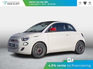 Fiat 500e RED Cabrio 42 kWh | Uit voorraad leverbaar ! | CarPlay | PDC | Subsidie € 2.000,- *